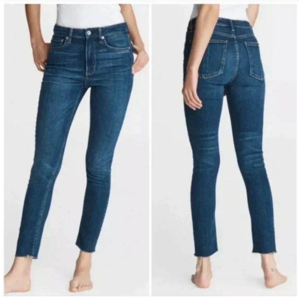 Rag & Bone 10” Ankle Skinny Jeans in Mad River